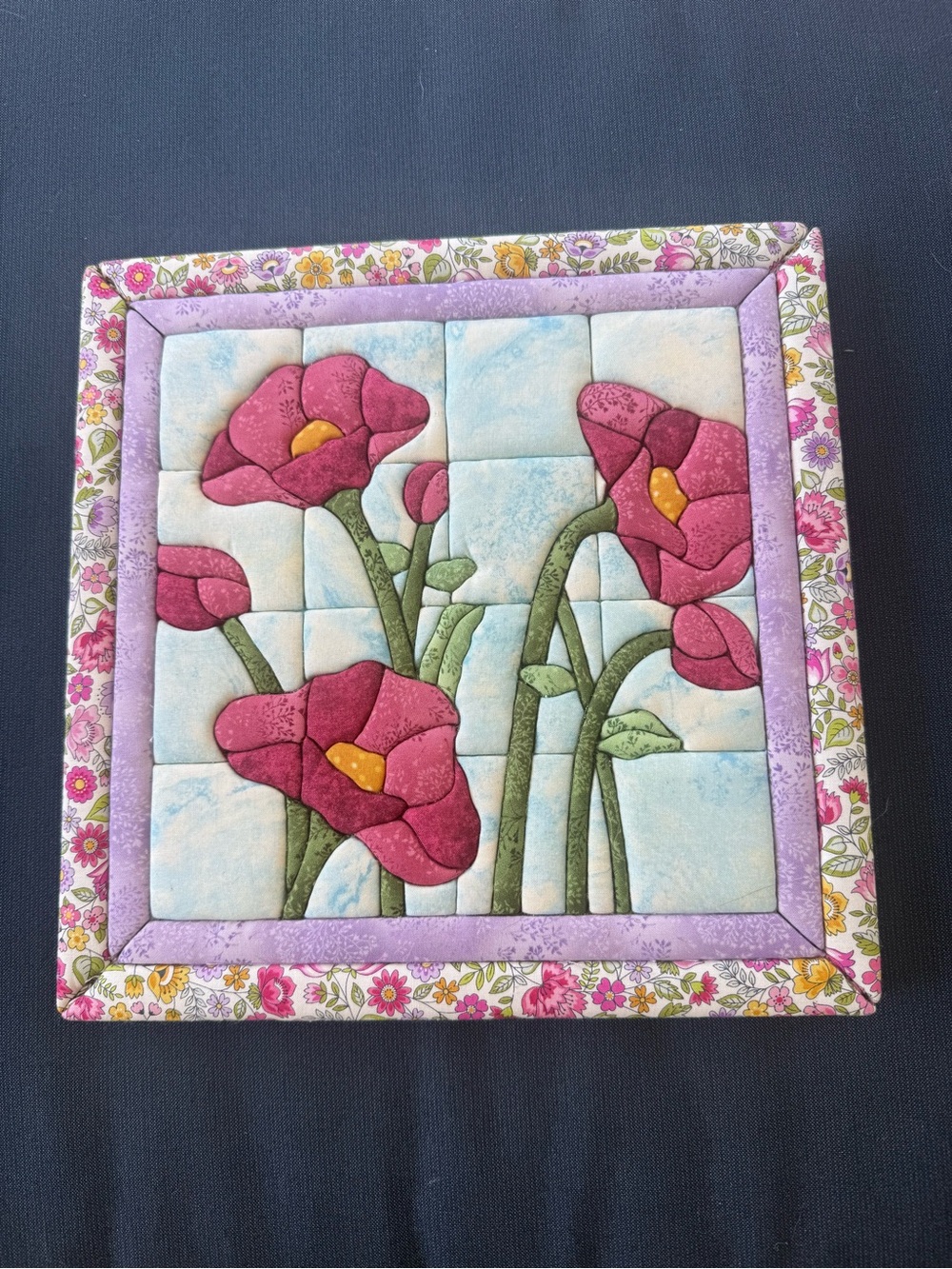 Poppy Flowers Homemade QuiltMagic